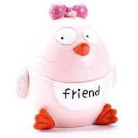 Tirelire Oeuf de Poule rose