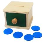 tirelire en bois montessori