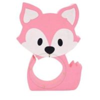 tirelire renard rose