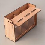 Tirelire à Compartiments en bois