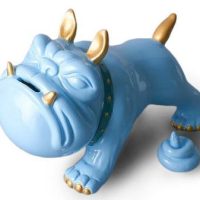 tirelire bouledogue design