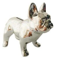 objet design tirelire bouledogue