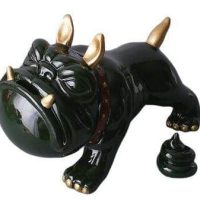 tirelire bouledogue élégante