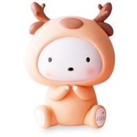 tirelire bébé caribou rose