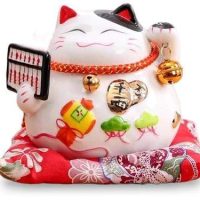 Tirelire Chat Chinois Porte-Bonheur