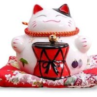 Tirelire Chat Japonais Porte-Bonheur