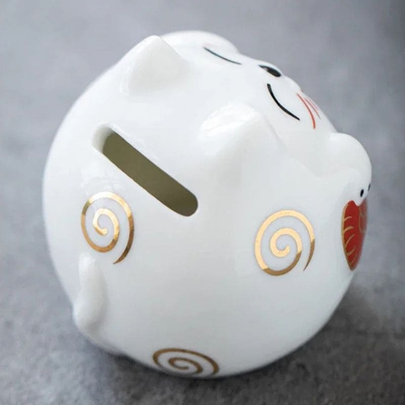 chat japonais en céramique