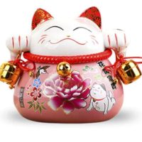 Tirelire Chat Japonaise rose