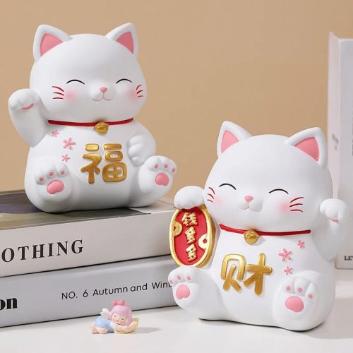 tirelire chat patte