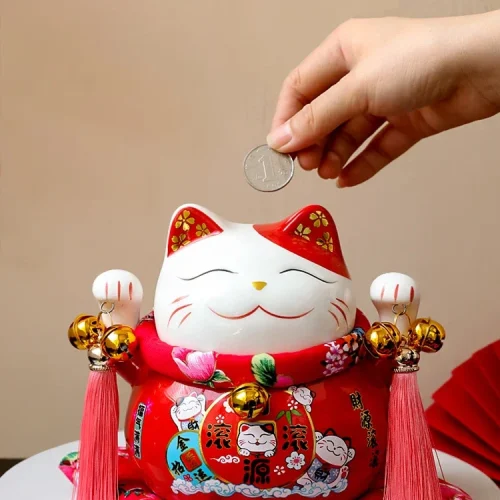 tirelire chat porte bohneur