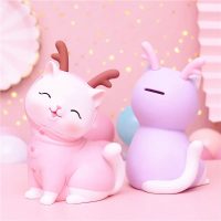 tirelire féline rose