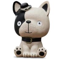 tirelire chien manga en résine