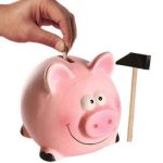 tirelire cochon avec marteau