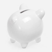 tirelire céramique blanche