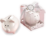 tirelire cochon blanche