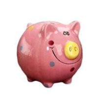 tirelire cochon rose