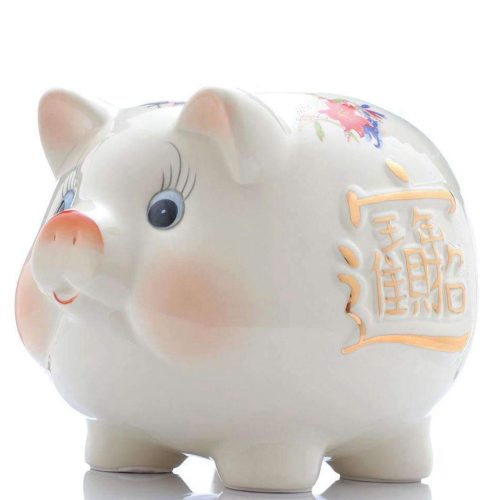 Tirelire Cochon Chinois rose