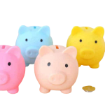tirelire cochon coloré