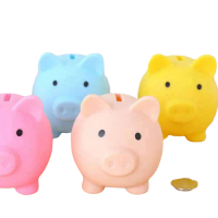 tirelire cochon coloré