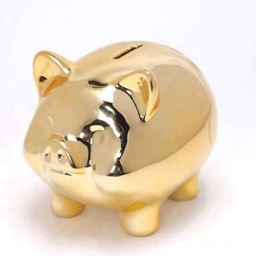 tirelire cochon luisant