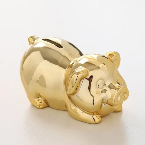 Tirelire cochon qui prie