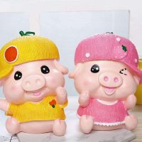 tirelire cochon colorée