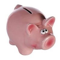 tirelire cochon timide