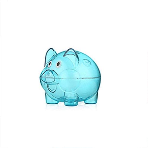 tirelire cochon transparent
