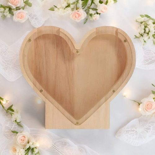 tirelire cœur mariage élégante