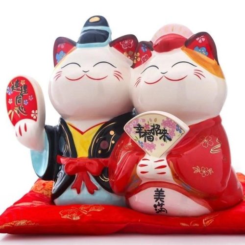 Tirelire Couple Maneki-Neko