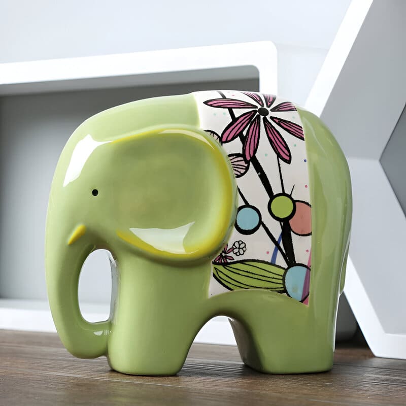 Tirelire Éléphant en Céramique – Image 2
