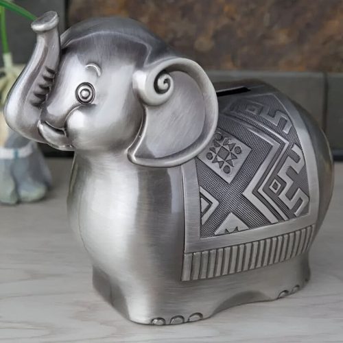 élégant éléphant argenté