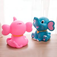 tirelire éléphant bleu