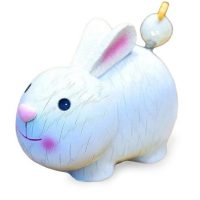 Tirelire en forme de Lapin blanche