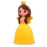 Tirelire Enfant Fille en résine jaune