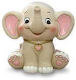 Tirelire Fille Éléphant rose