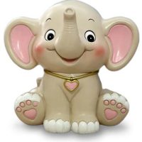 Tirelire Fille Éléphant rose