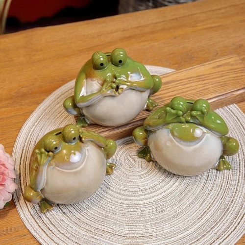 grenouille en céramique