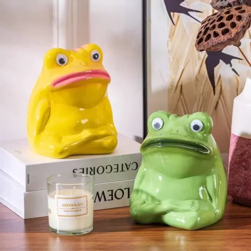 tirelire grenouille verte