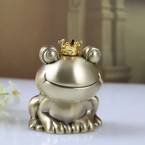 tirelire grenouille couronne