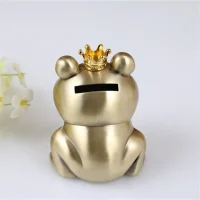 tirelire grenouille couronne design