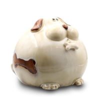 tirelire chien en céramique