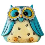 Tirelire Hibou Bleu