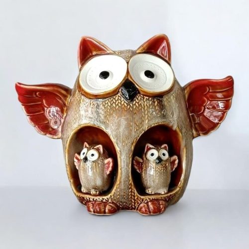 tirelire hibou céramique