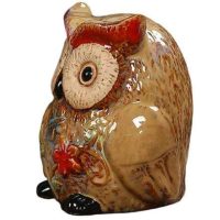 tirelire hibou porcelaine