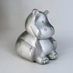 Tirelire Hippopotame en Métal