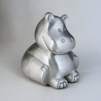 Tirelire Hippopotame en Métal