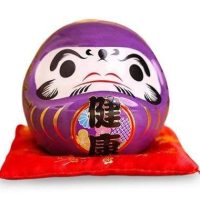 Tirelire Daruma arc-en-ciel