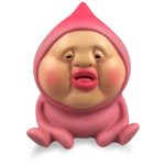 Tirelire Kobito rose