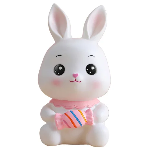 tirelire lapin avec bonbon